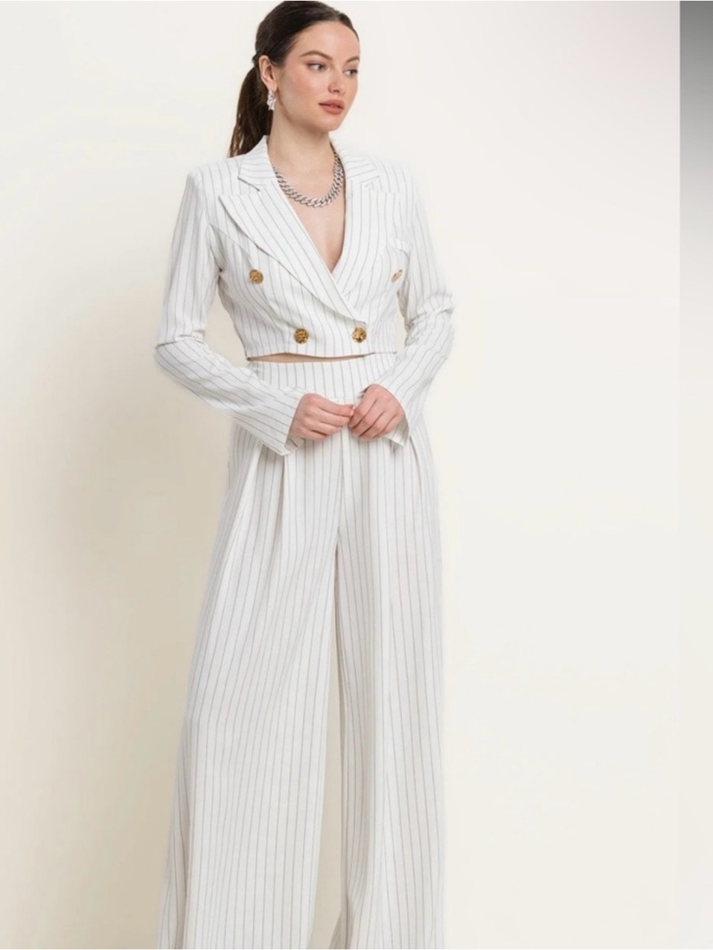CITY GIRL - two piece stripe set